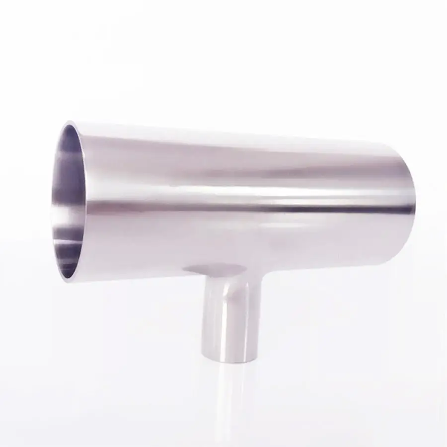 

45mm 1.75" x 38mm 1.5" Pipe OD Reducing Butt Welding Auto Tee 3 Way 3A SUS 304 Stainless Sanitary Fitting Homebrew