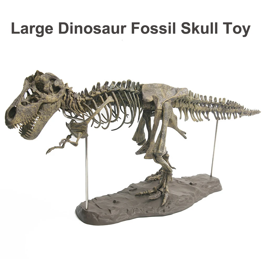 4D строительные блоки Моделирование большой динозавр Fossil Tyrannosaurus собрать скелет модель игрушки для детей подарок