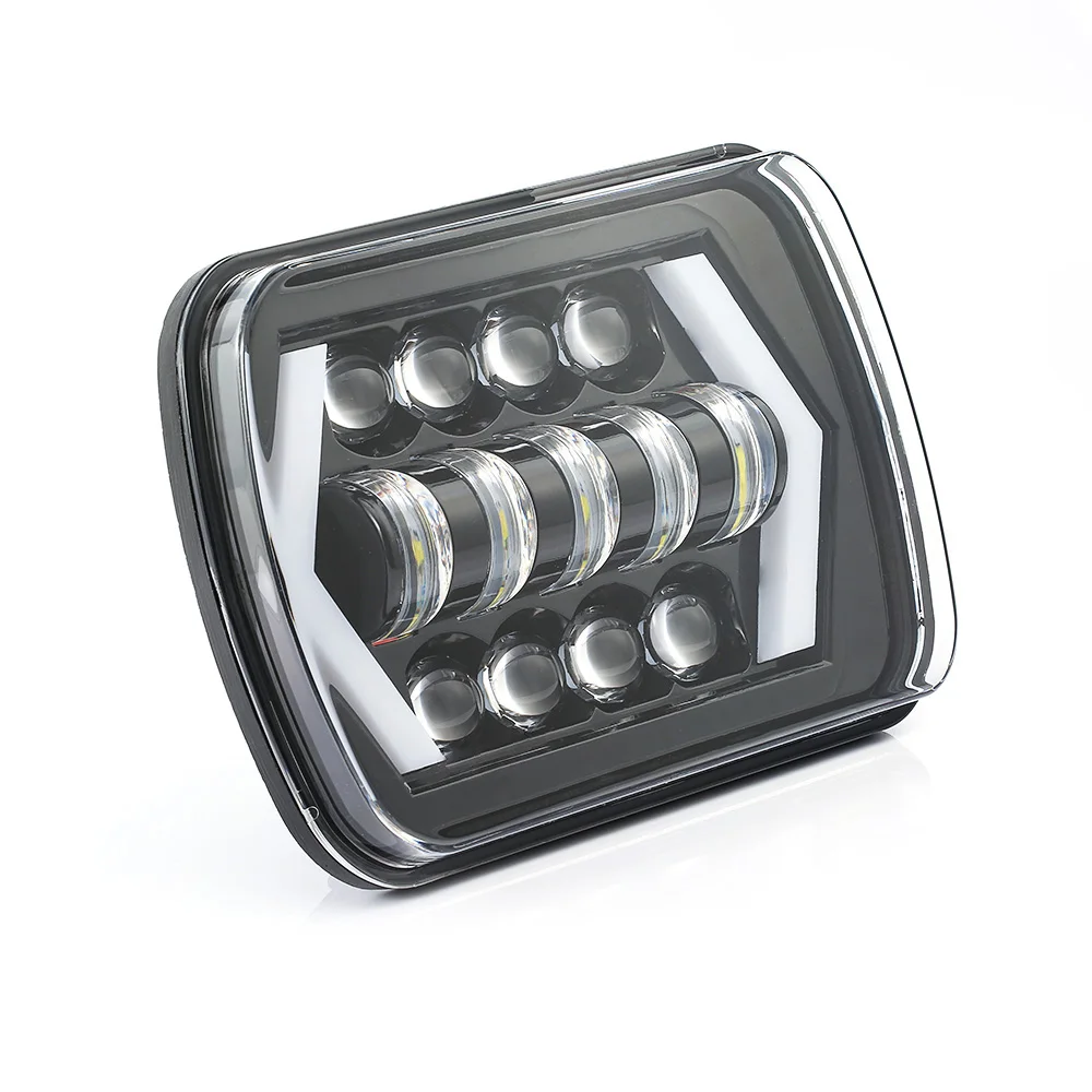 1 шт. светодиодные фары светодиодный фонарь для jeep Cherokee XJ фара wrangler yj angel eyes DRL H4