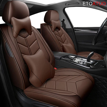 coffee luxury ETOATUO универсальные кожаные автомобильные чехлы для Lexus всех моделей ES IS-C LS RX NX GS CT GX LX570 RX350 LX RC RX300 LX470 - Название цвета: coffee luxury