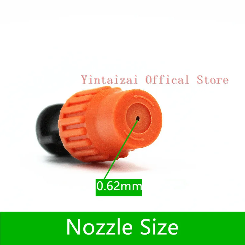 50 шт. оранжевый запотевающий спринклер Регулируемая насадка для полива сада и