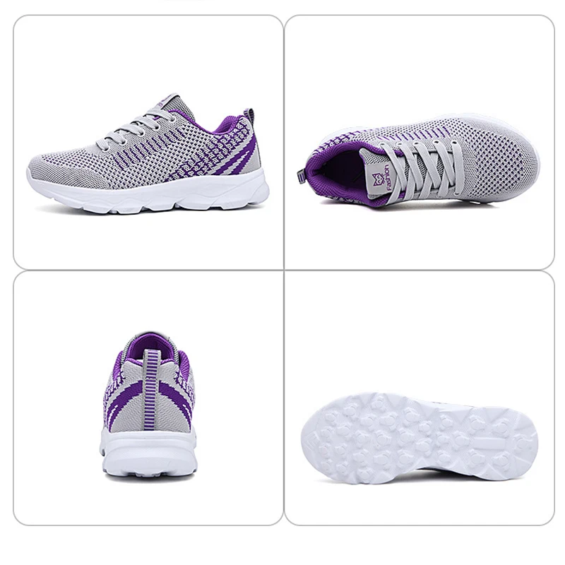 

2020 New Fashion Women's Shoes Mesh Grey Comfortable Lightweight Running Shoes Sport Shoes Woman Sneakers Outdoor Driving Shoes
