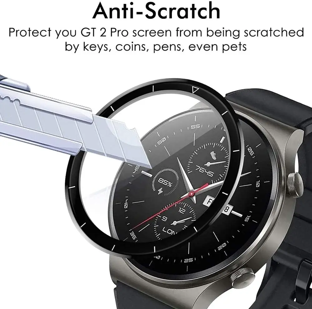 3d curved soft edge protective film cover protection for huawei gt 2 pro watch gt2 smartwatch full display screen protector case free global shipping