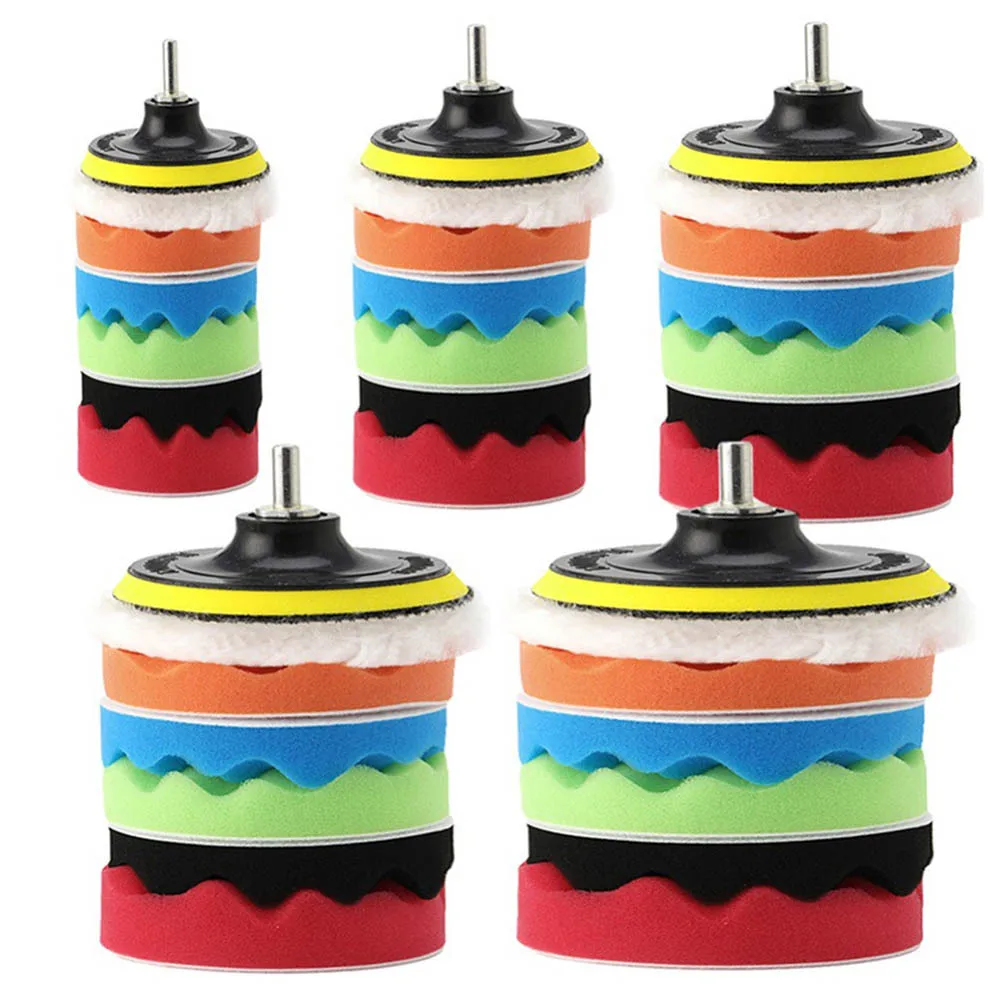 8 шт в течении 3 7 дюймов пены Полировка полирующие коврики полировальные накладки