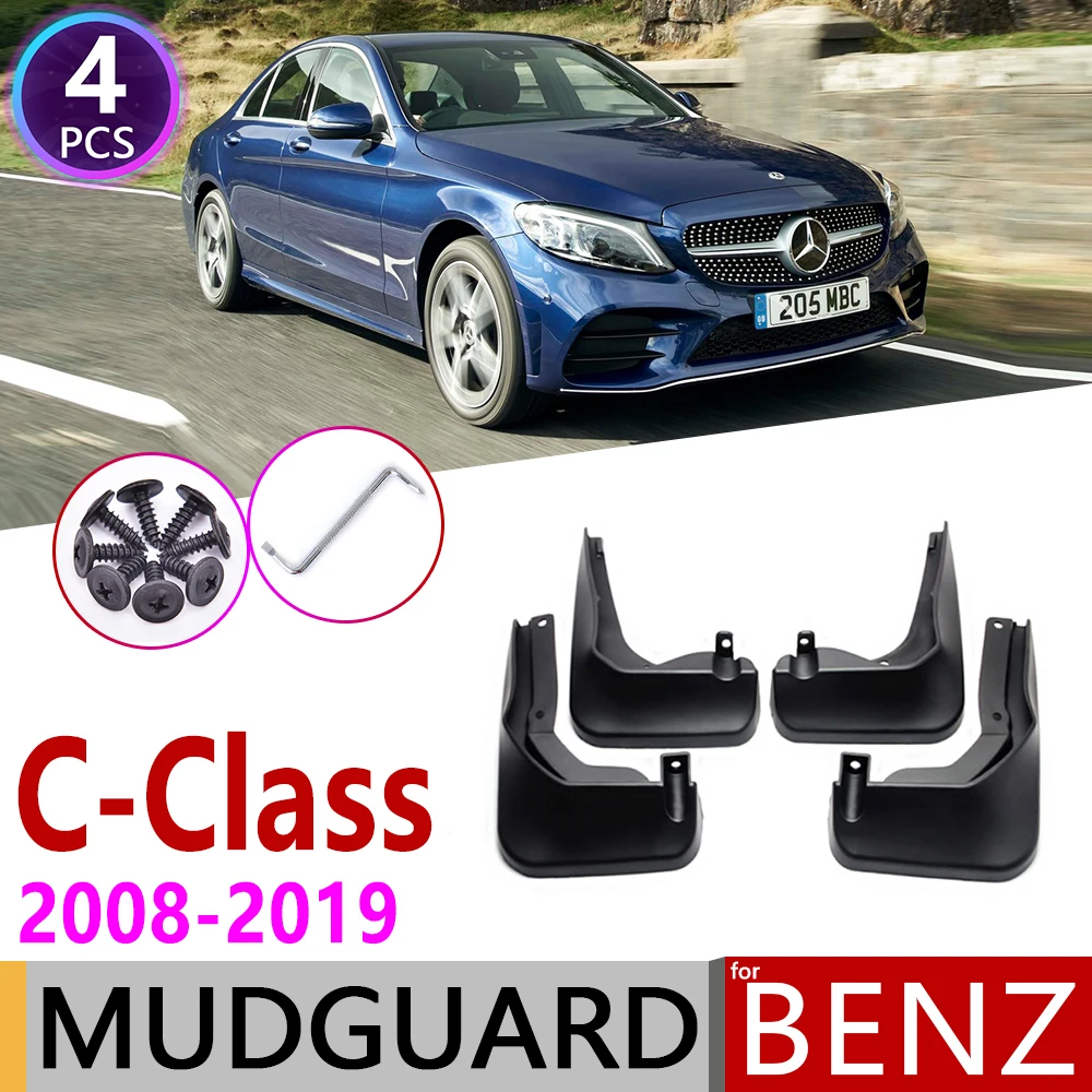 

Mudflap for Mercedes Benz C Class C-Class W204 W205 W 204 205 2008~2019 Fender Mud Guard Flaps Mudguards Accessories 2010 2015