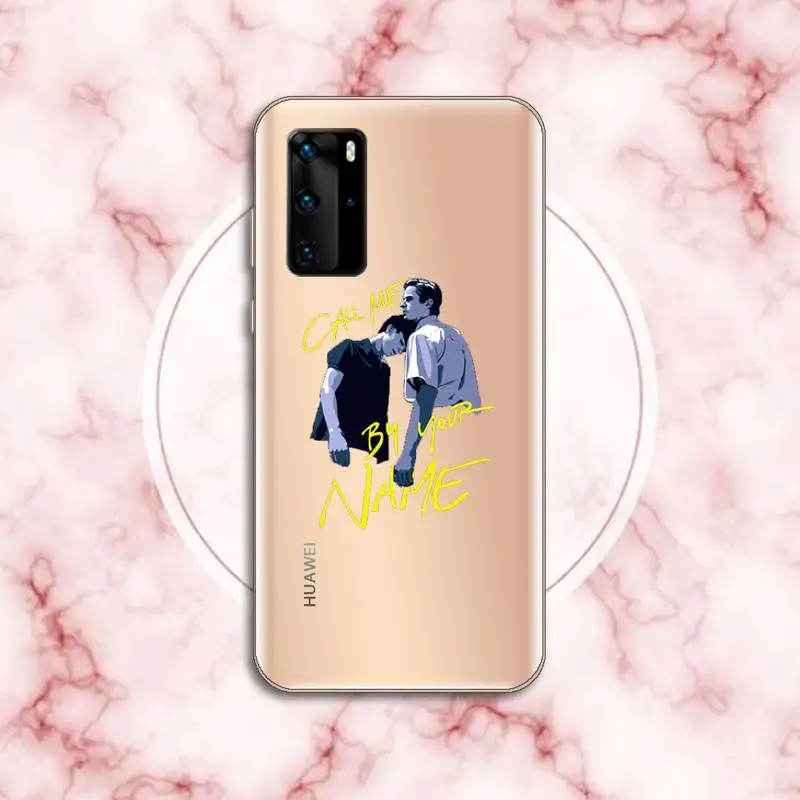 

Call Me by Your Name Phone Case Transparent for Huawei P20 P30 P40 lite pro P smart 2019 honor 8x 10i