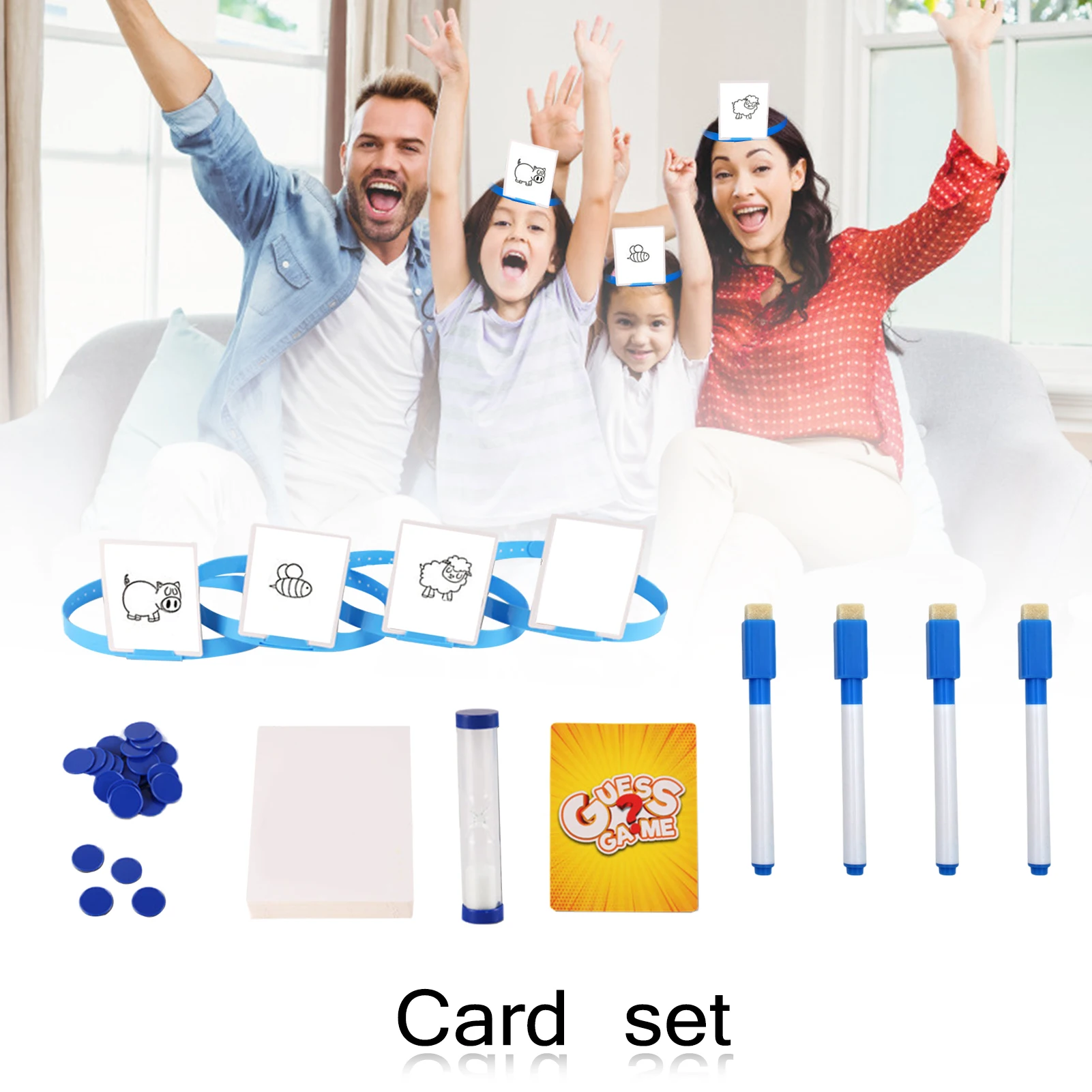 

Guess Who I Am Family Game Fun Card Guessing Board Game For Kid For Indoor Parent-child Interaction