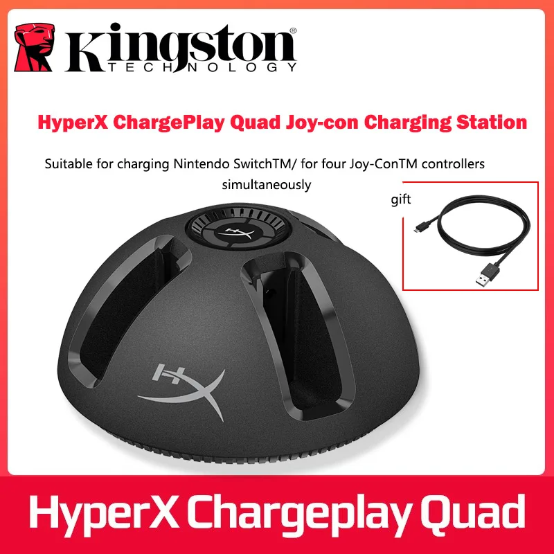 Kingston HyperX ChargePlay Quad Joy Con Портативный портативная игровая приставка в зарядную базу