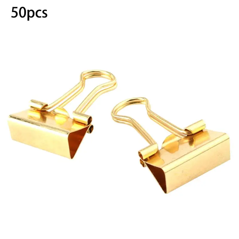 

Gold Binder Clips - Small - 3/4 Inch (19 mm) 50/Pack