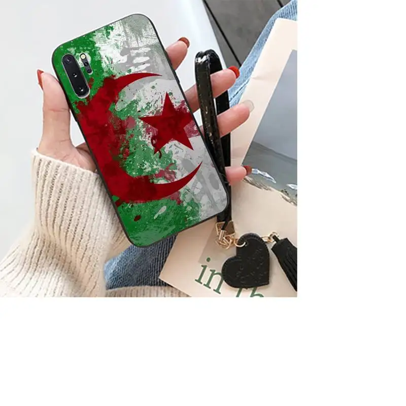 

Black Soft Silicone Algeria Flag Phone Case For Samsung S8 9 10 20 Plus Note 9 10 10plus 20 20ultra M21 30
