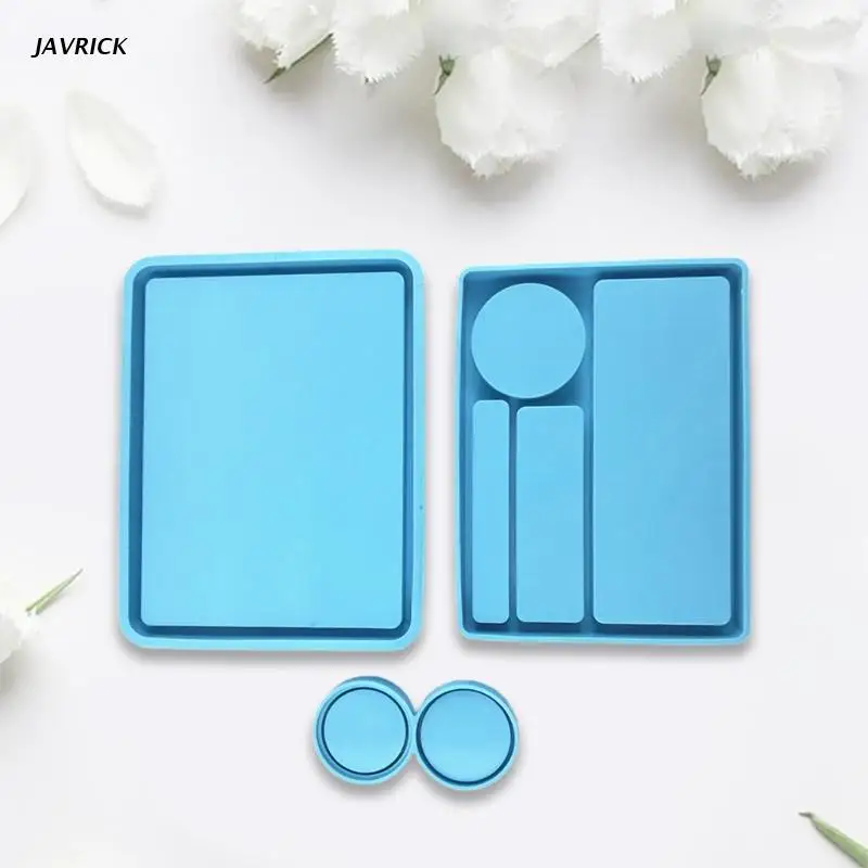 

Serving Board Fruit Snack Tray Epoxy Resin Mold Makeup Storage Box Silicone Mould DIY Crafts Jewelry Organizer Casting Tools
