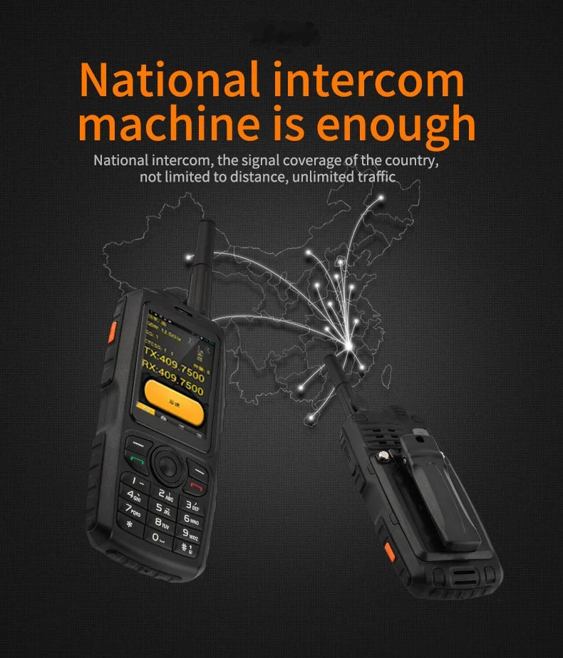 3g Wcdma Защищенный телефон Android с UHF 2W домофон PTT
