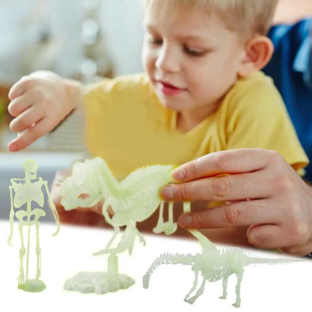 

Светящиеся игрушки-Динозавры, модные противоударные светящиеся динозавры для развития мозга, комбинированные игрушки