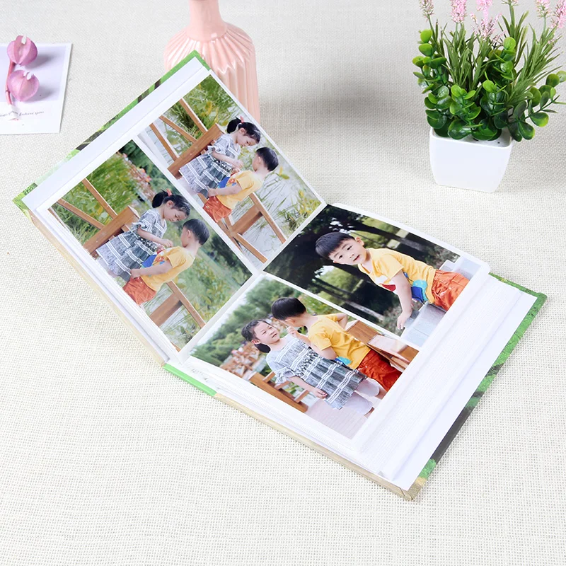 

200 Sheets Season Photo Album Scrapbook Interleaf Type Classical 6 Inch Sping Paper Photo Album WY80506