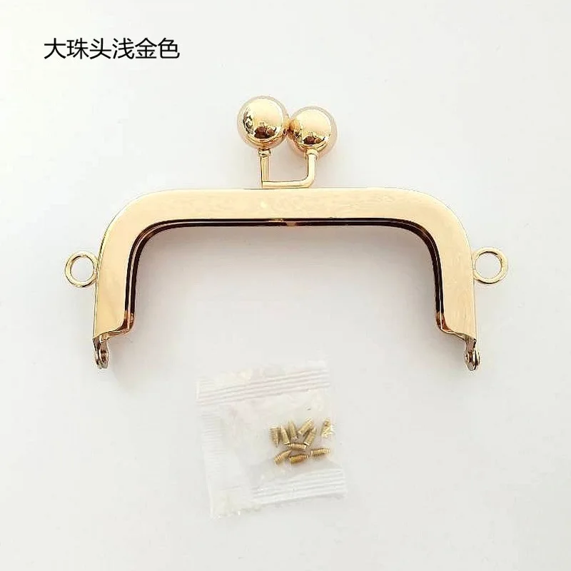 10.5CM Coin Metal Purse Frame Making Kiss Clasp Lock for Clutch Bag Handle Handbag Accessories Red Bronze Tone Bags Hardware | Дом и сад