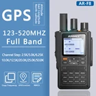 ABBREE AR-F8 GPS высокомощная радиостанция (123-520 МГц) Частотадетектор CTCSS 1.77 LCD 999CH рация дальнего действия двухстороннее радио