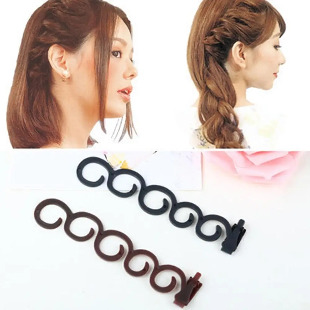 Модный женский Автоматический быстрый Плетеный артефакт пинцет для плетения кос