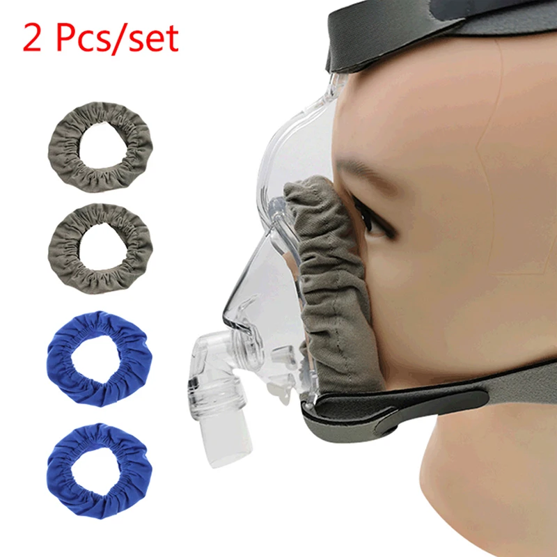 

2 Pcs Cpap Mask Liners Reusable Fabric Covers Reduce Air Leaks Skin Irritation