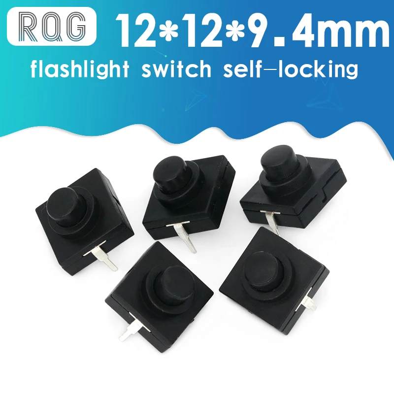 10 шт./лот ультратонкий переключатель для фонарика 12*12*9 4 мм 2 ножной