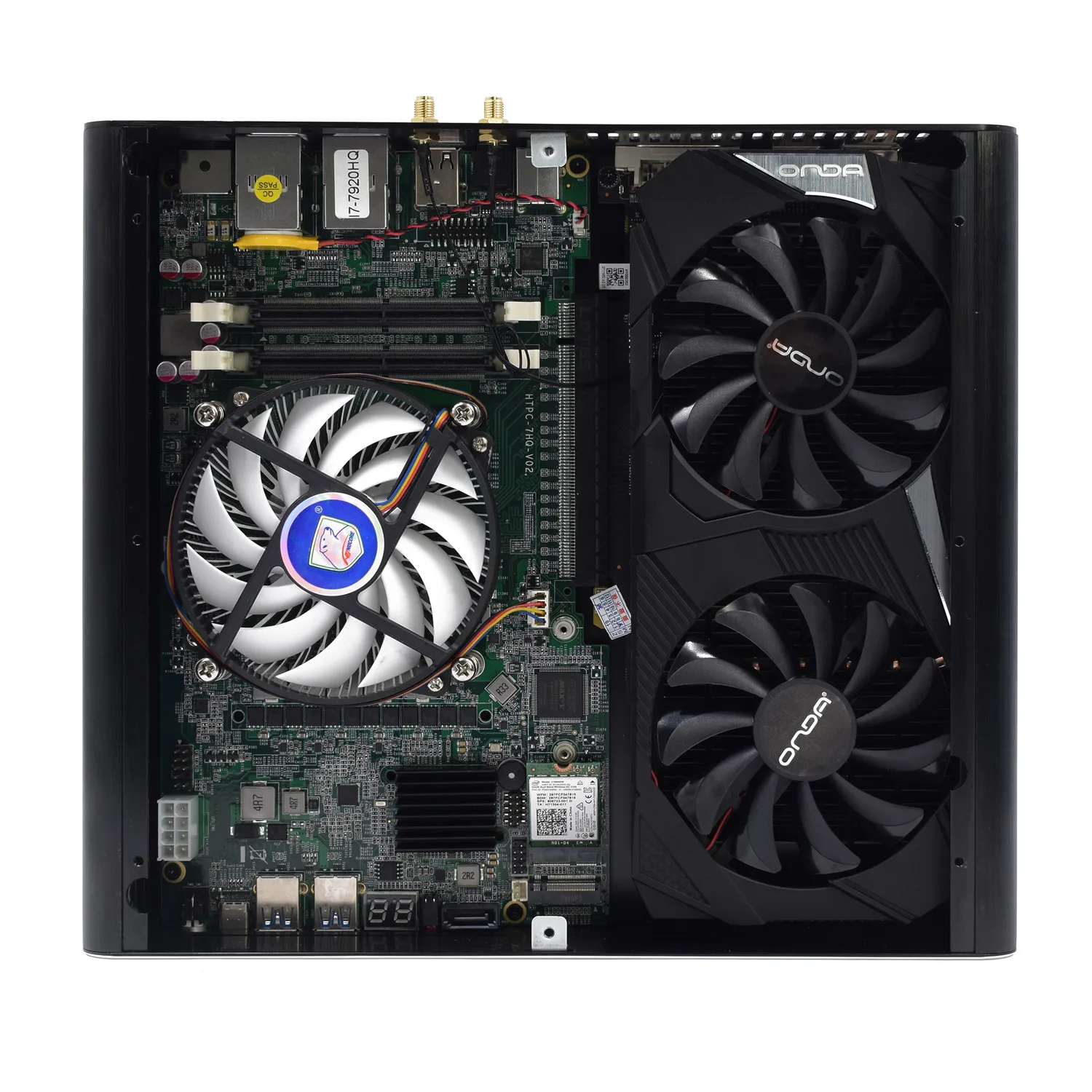 Игровой мини ПК Hystou Intel Core i7 7820HQ HK N. Envy GeForce GTX1650 4 ГБ 2 * DDR4 игровой настольный