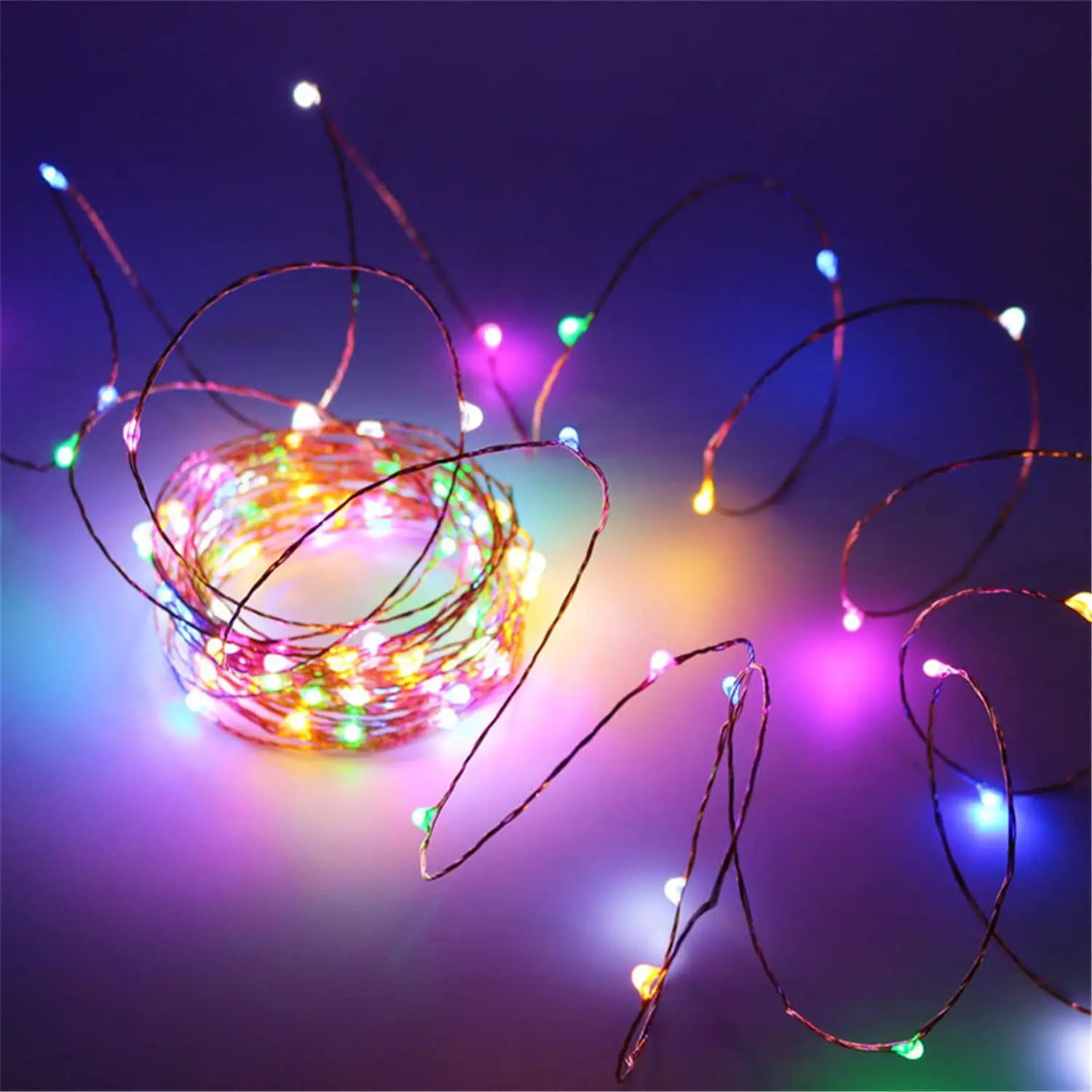 

5M Christmas Fairy Led String Lights 3AA Battery Operated Remote Garland Copper Wire LED Light for Wedding Party Decoration