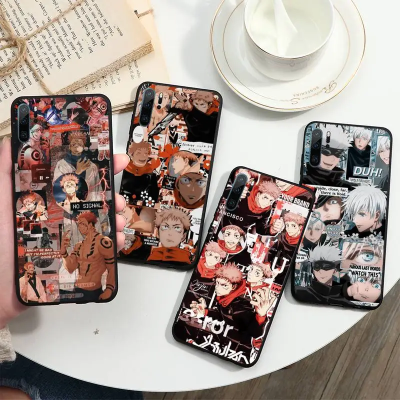 

Anime Jujutsu Kaisen Gojo Satoru Phone Case For Huawei honor Mate P 10 20 30 40 i 9 8 pro x Lite smart 2019 nova 5t