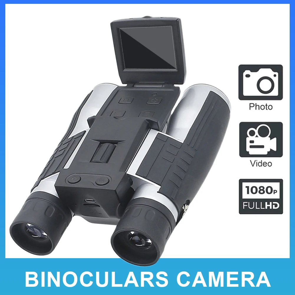 

2"LCD Digital Binoculars with Camera 1080P 12X Zoom Long Range Recording Video Photo for Bird Watching Hunting Hunting equipment