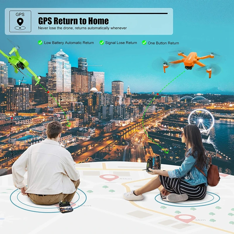JJRC-Dron X17 5G con WiFi, cuadric&oacute;ptero plegable con c&aacute;mara HD 6K, 2 ejes, card&aacute;n, GPS, posicionamiento de flujo &oacute;ptico, Motor sin escobillas, juguete RTF-4