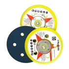 Превосходные абразивные накладки и абразивные материалы с отверстиями диаметром 2, 3, 5, 6 дюймов, клейкая шлифовальная накладка, Подложка для орбитальных и шлифовальных машин двойного действия