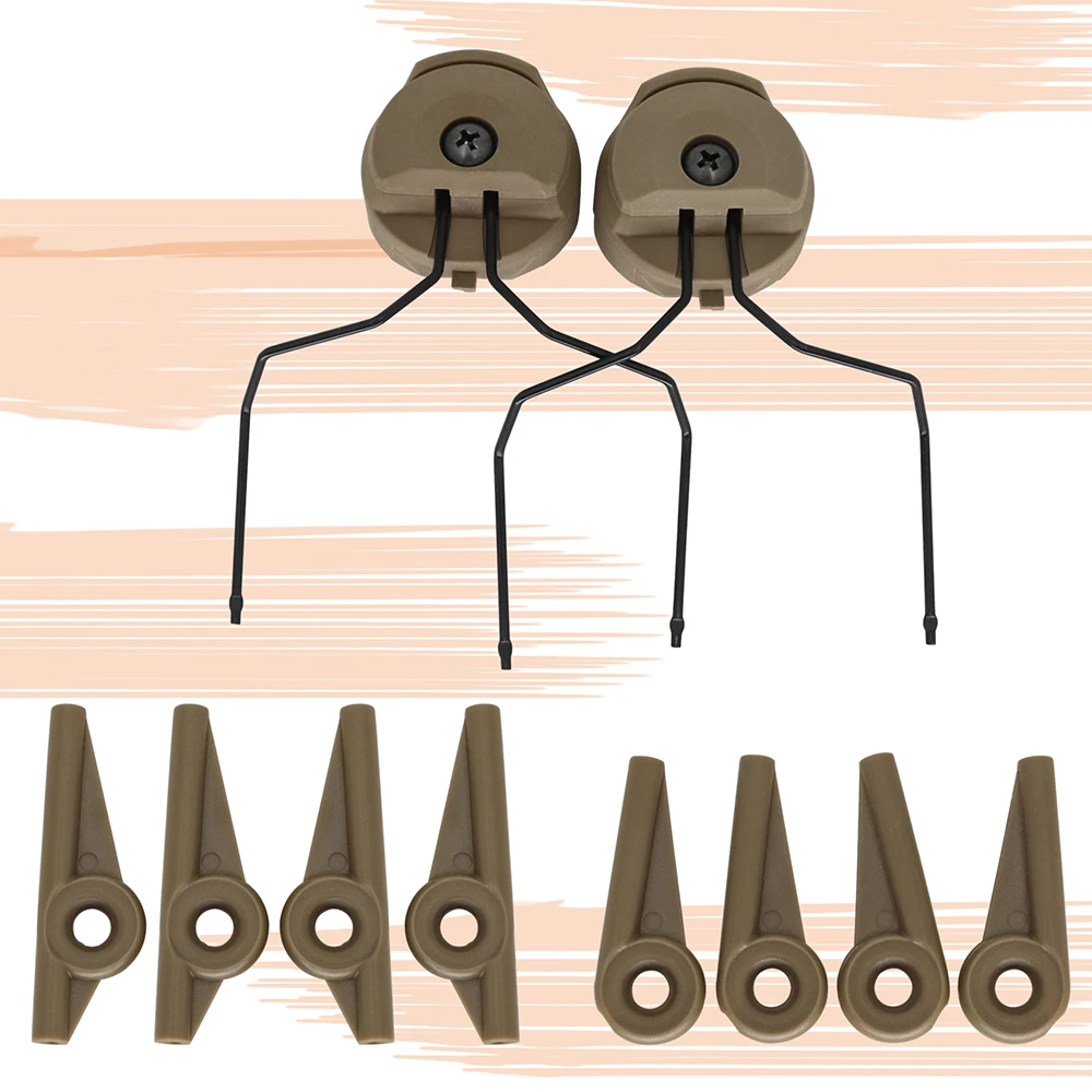 Tactical Headset Walker's Electronic Earmuffs Anti-noise Hunting Shooting Headset Accessories Helmet Bracket ARC Rail Adapter