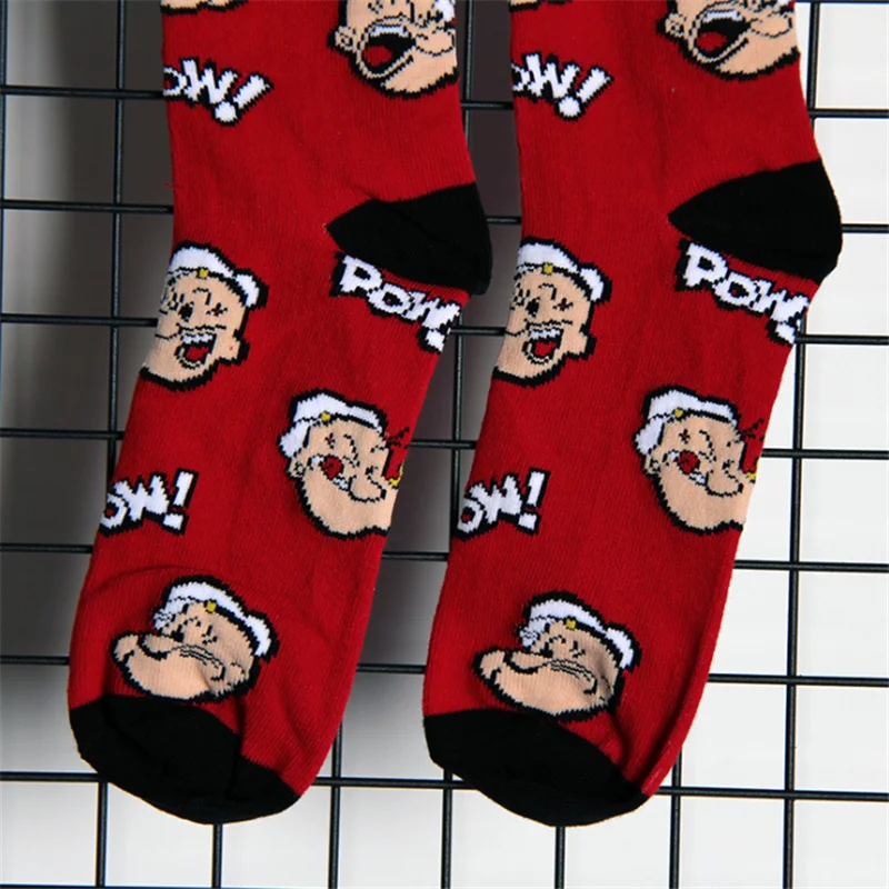 

10pairs Cartoon character Personalized Anime Fashion Funny Novelty Cartoon Men's Socks Comfortable Happy Colorful Cotton Socks