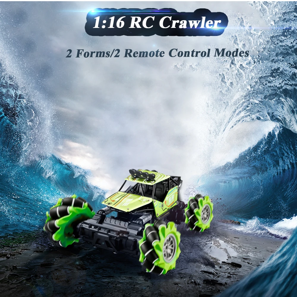 1/16 4WD 2 4 GHz RC трюк автомобиль внедорожный Гусеничный двойной контроль часы