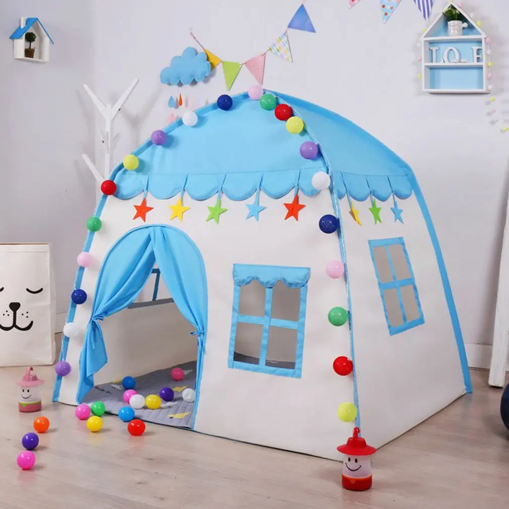 Kid Tent House Portable Play Foldable Princess Castle Kids Gifts Outdoor Toy Tents Birthday Christmas Gift | Дом и сад