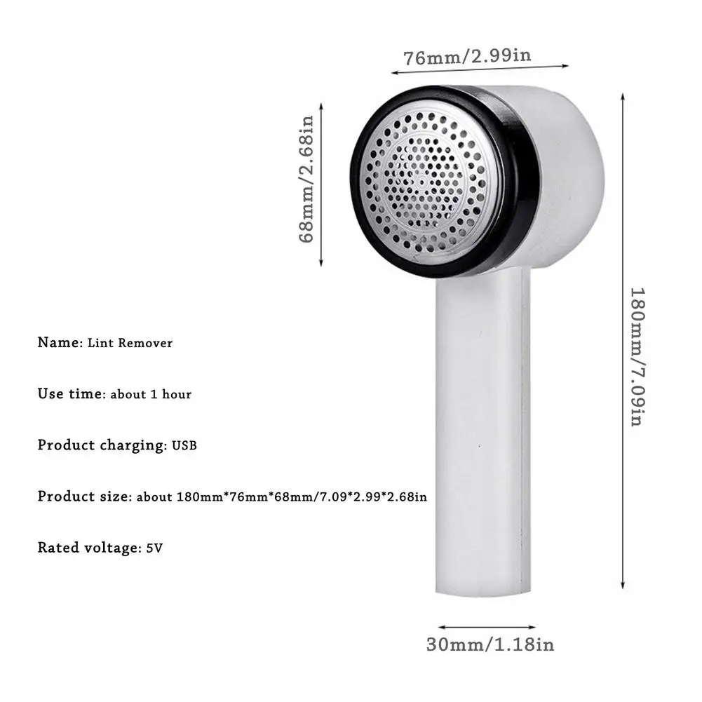 

Electric Lint Remover USB Wireless Rechargeable Fabric Shaver Fuzz Pilling Trimmer Clothes Sweater Fabric Shaver Pill Remover