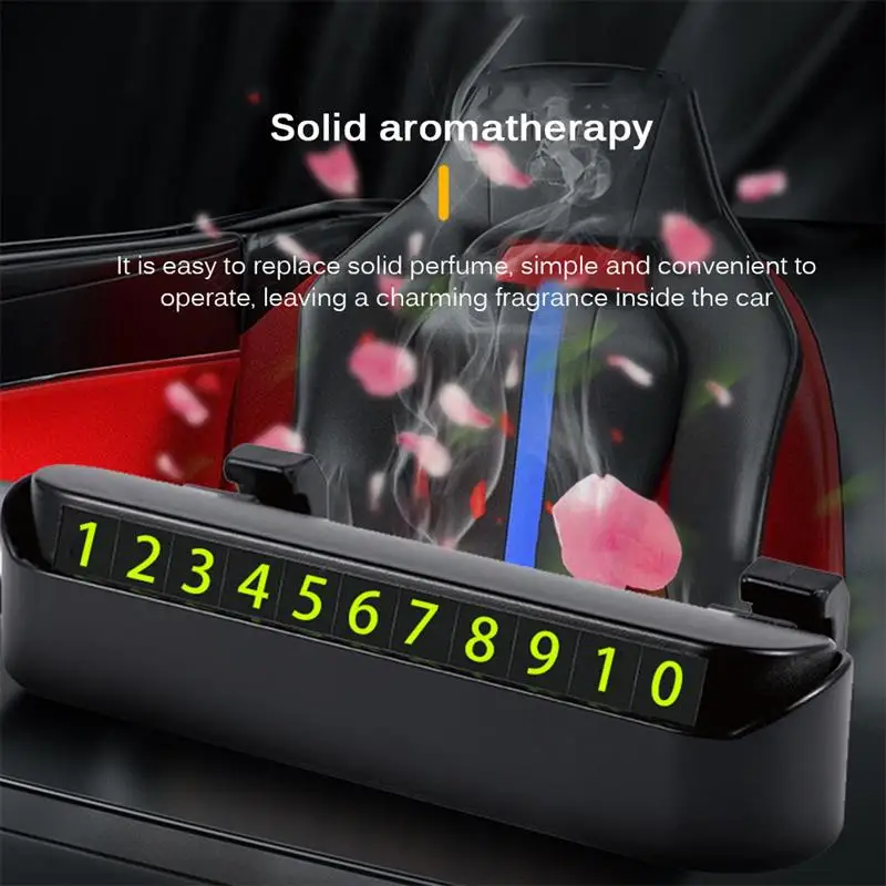 

Multifunctional Car Number Plate Car Parking Card Temporary Stop Sign Car Parking Board Universal Parking Number Plate