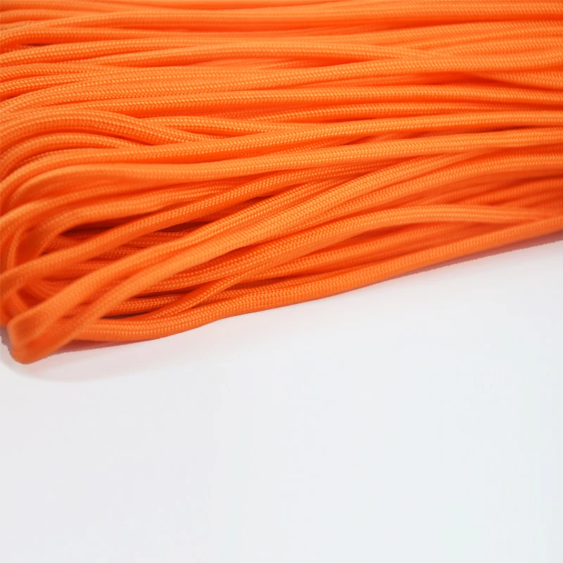Оптовая продажа Черная веревка Paracord 550 Тип III диаметр 4 мм 7 ядер 100 футов метров