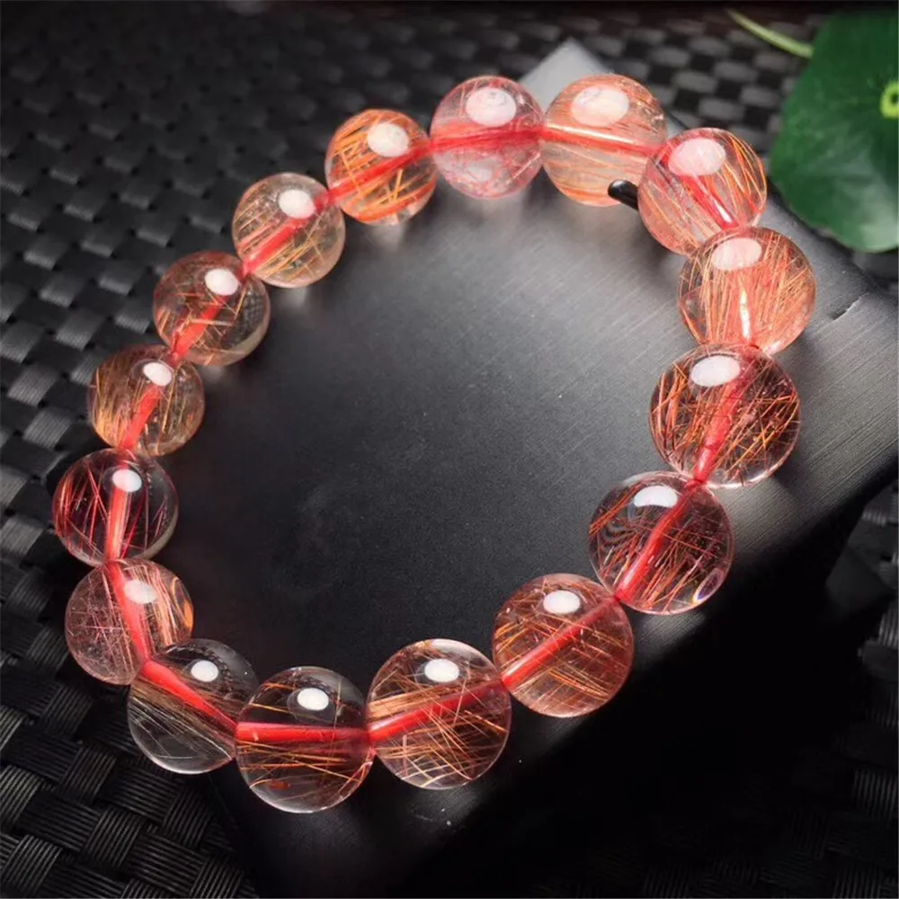 13 мм топ натуральная медь рутилированный браслет для женщин леди мужчин кошачий