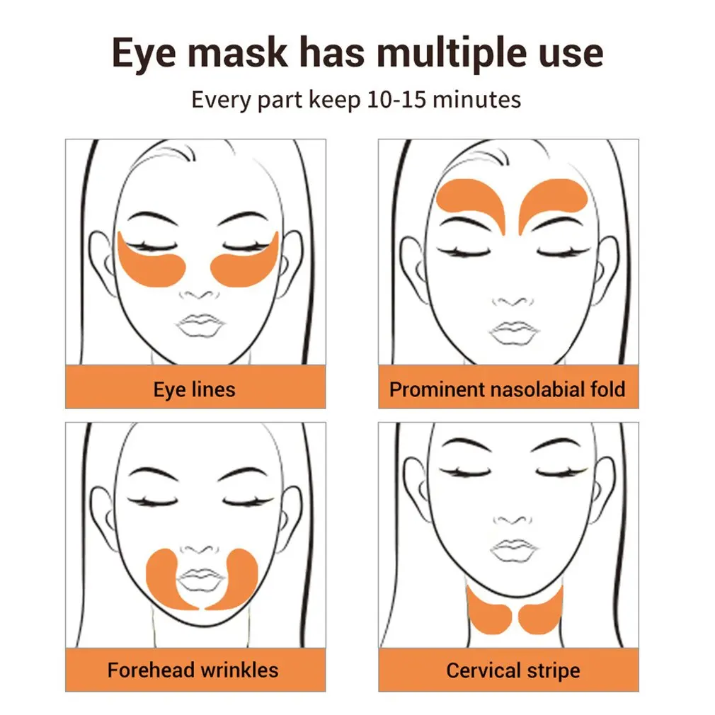 

Collagen Vitamin C Gel Eye Patch Anti Aging Repaire Wrinkle Lighten Eye Skin Remover Dark Eye Circle Eye Care