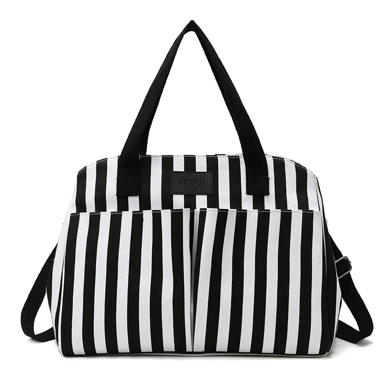 

Portable Diaper Bag Striped Baby Material Fashion Mommy Pregnant Women Shoulder Waterproof Bag Girls Car Hanging Bag Travel