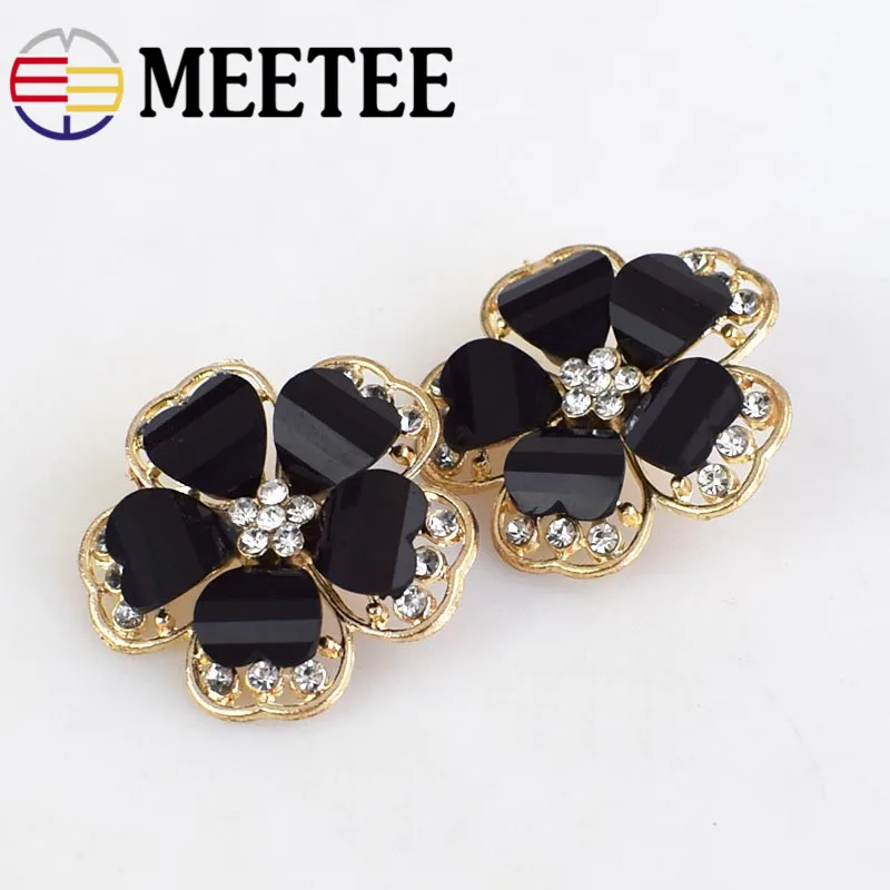 Meetee/5 шт. 38 мм высококачественные металлические кнопки для шубы из меха норки в