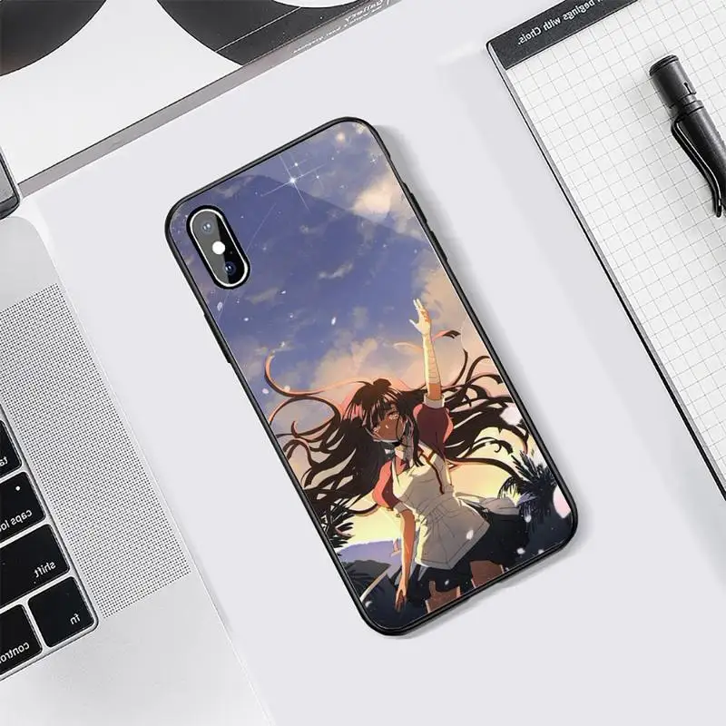 

Funny Demon Nurse Mikan Tsumiki luxury Phone Case funda Tempered glass For iphone 5C 6 6S 7 8 plus X XS XR 11 PRO MAX