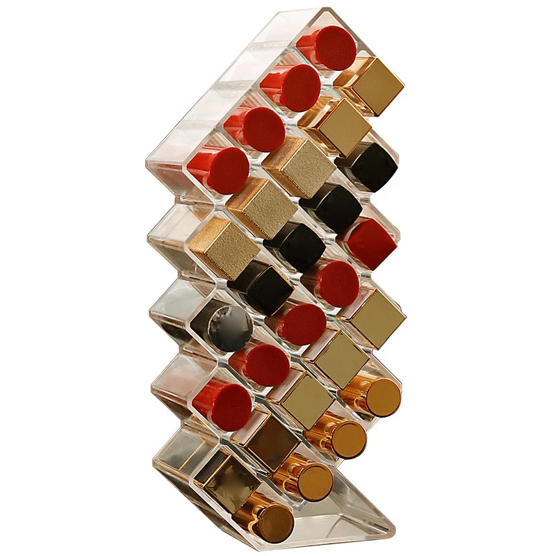 

Акриловый Органайзер для косметики с 10/16/28 отделениями, коробка для хранения косметики, помады, чехол, держатель BUTT666