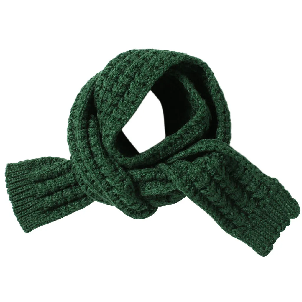 Новый дизайн модный детский вязаный шарф унисекс для мальчиков и девочек осенне