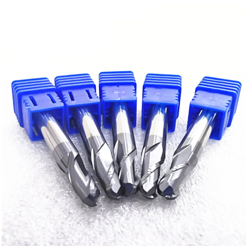 

2 Flutes solid tungsten steel ball nose end mill HRC55 R0.5- R6 cnc milling cutter ball cutting tool for CNC machining end mills