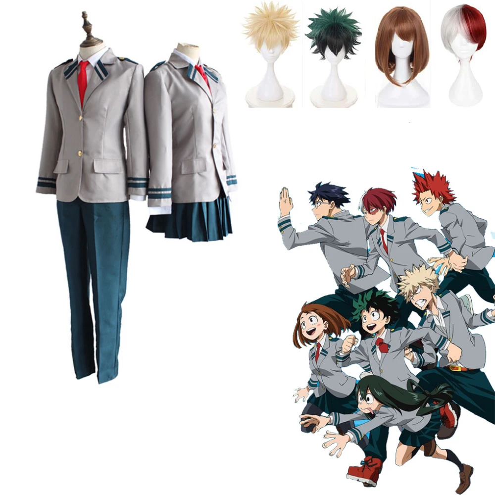 Моя геройская Академия очако урарака мидория изуку Косплей Костюм боку нет
