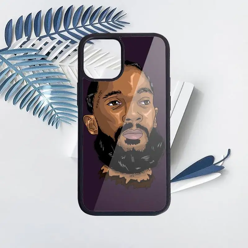 

Rapper Nipsey Hussle Phone Case for iPhone 11 12 pro XS MAX 8 7 6 6S Plus X 5S SE 2020 XR Hard PC