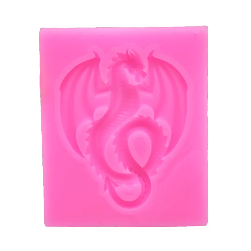 Силиконовая форма 3D Dragon для тортов фондана рукоделия конфеты кексов шоколада