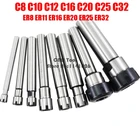 Держатель цангового патрона C8 C10 C12 C16 C20 C25 C32 ER8 ER11 ER16 ER20 ER25 ER32 100L 150L, фрезерный удлинитель инструмента для фрезерного станка с ЧПУ, M гайка