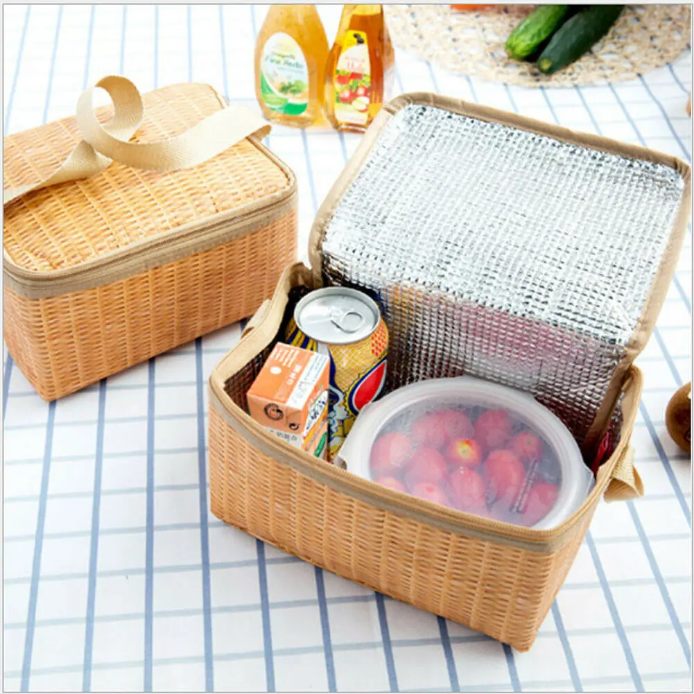 

Portable Insulated Thermal Cooler Lunch Box Carry Tote Picnic Case Storage Bag Cold Food Container Cooler For Men Women