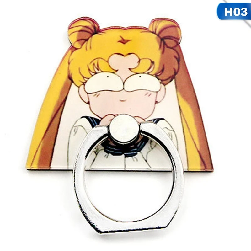 

Cartoon Sailor Moon Ring Buckle Bracket Water Ice Moon Mobile Phone Universal Phone Stand Mobile Phone Finger Ring Holder